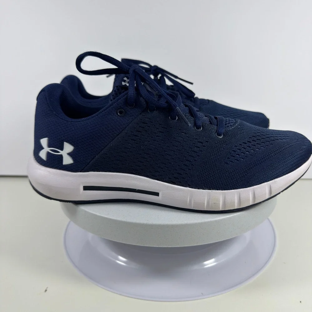 Under Armour Running‎ Shoes Men 7.5 Navy Blue Mesh Lightweight Comfort